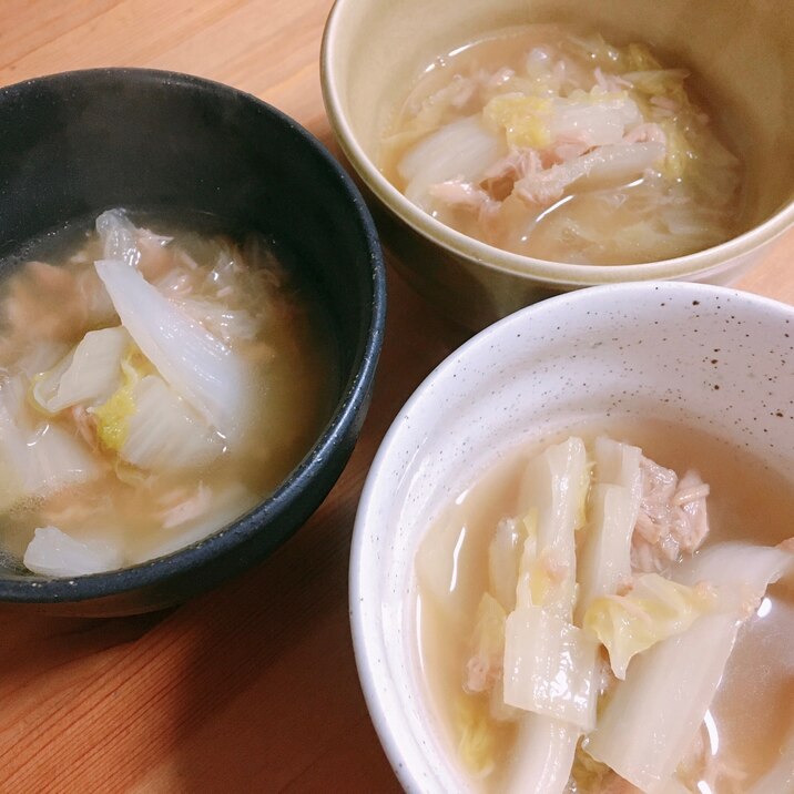 簡単一品＊白菜とツナのさっと煮